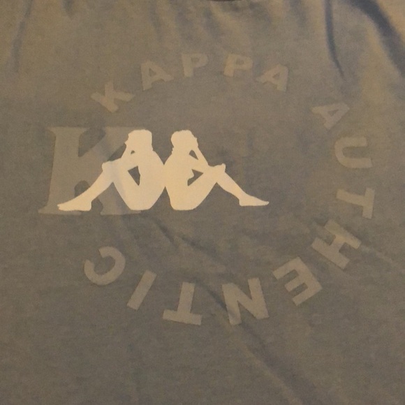 Light Blue/Gray Kappa Tee Shirt, size large, NWOT - Picture 2 of 3